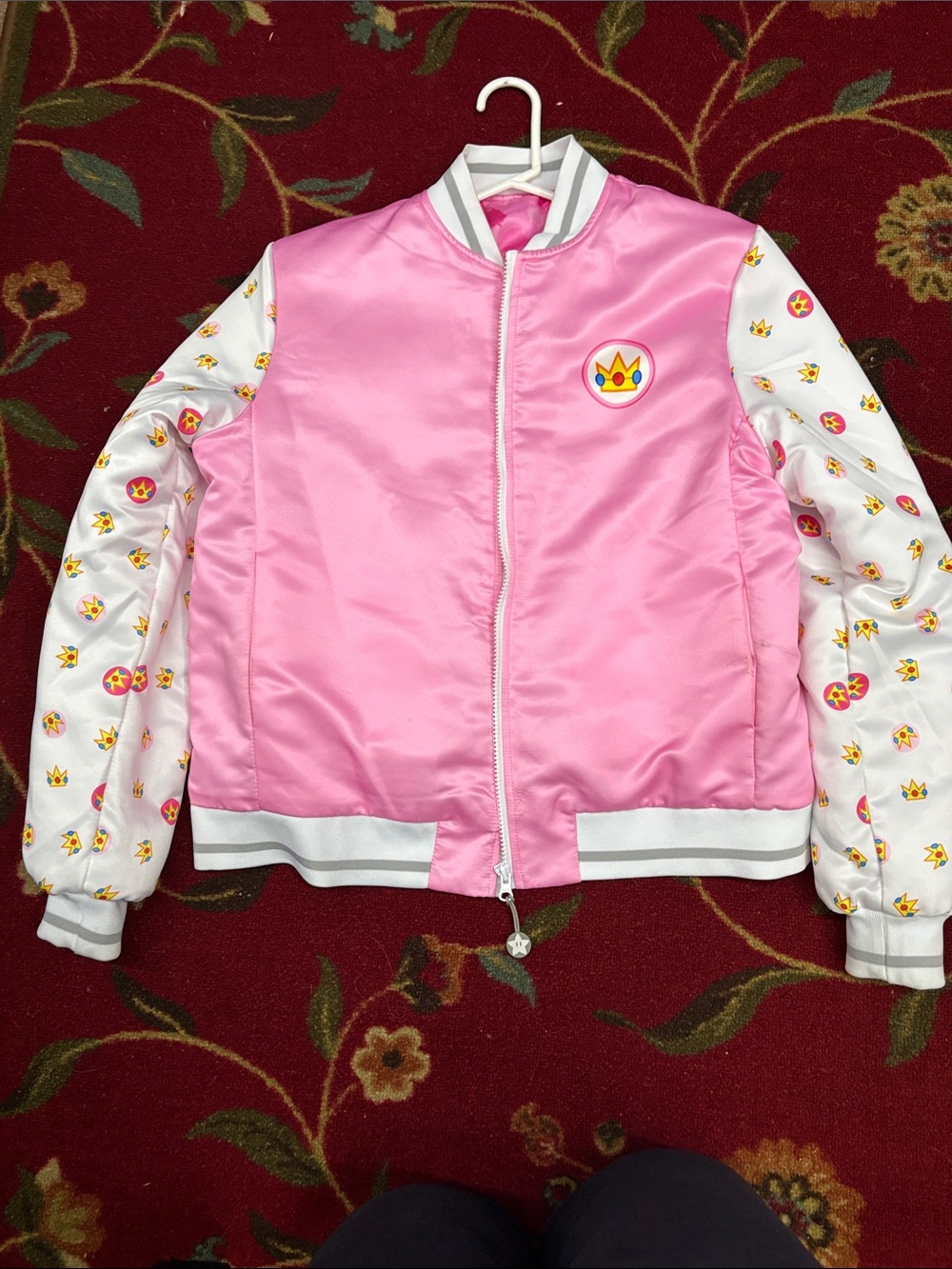 Blackmilk Princess Peach Pink Satin Bomber Jacket